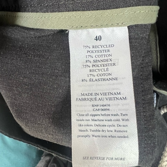 Faherty Mens All Day Belt Loop blue Shorts size 40 preppy academia E - Picture 5 of 8